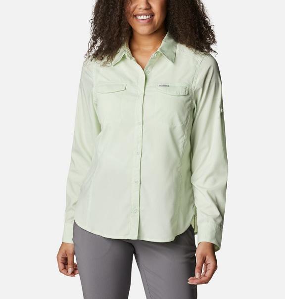 Columbia Silver Ridge Shirts Light Yellow For Women's NZ10659 New Zealand